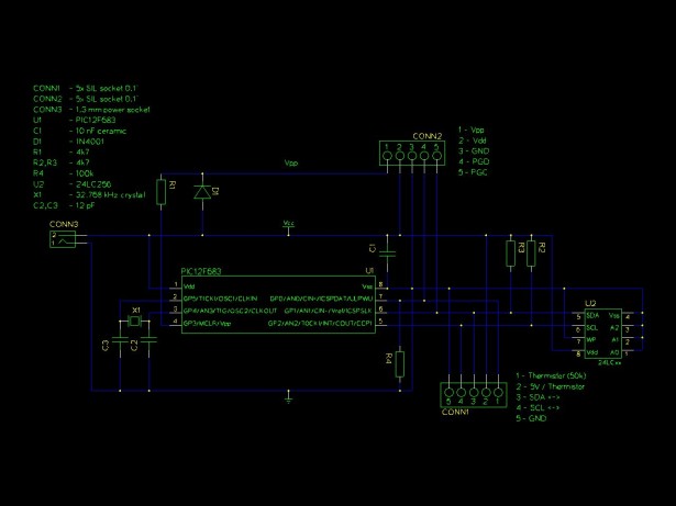 Schematic Temperature Recorder Schematic Temperature Recorder