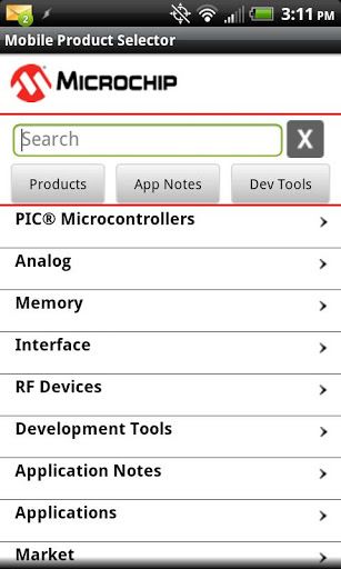 Mobile Product Selector 1
