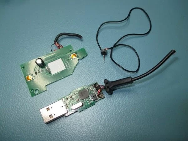 USB sound card made from a broken USB headphones