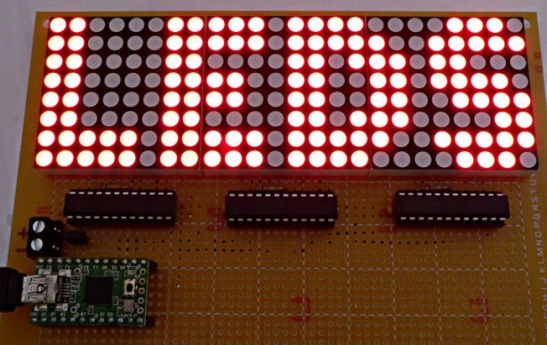 One-chip 11x10 LED matrix.