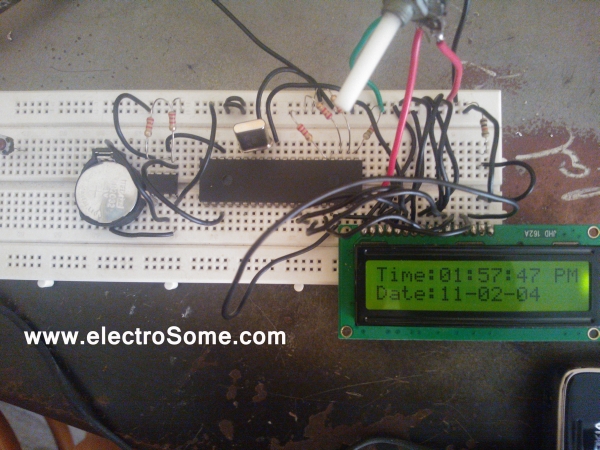 Digital Clock using PIC Microcontroller and DS1307 RTC