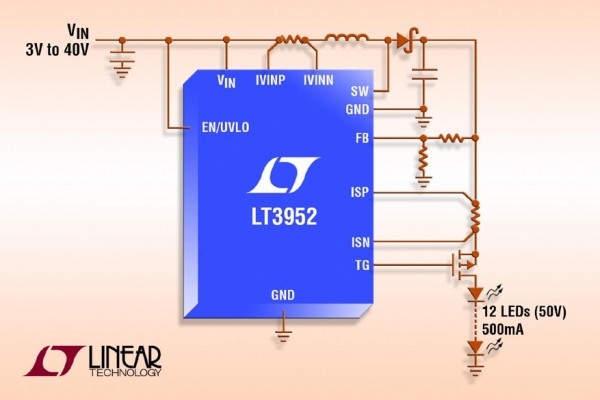 LT3952 - 60V LED Driver with 4A Switch Current
