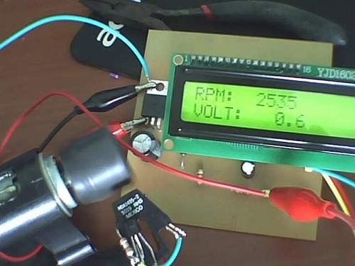 Contactless Digital Tachometer using PIC Microcontroller