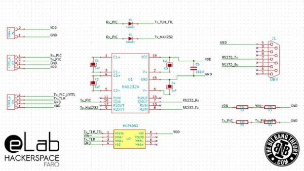 eLab Hackerspace GSM Access Control System schematic