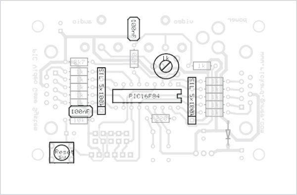 Building the PIC16F84 based game system schematic