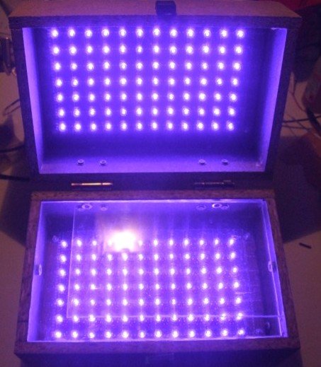 LED UV exposure box