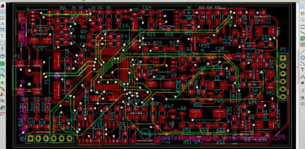images of the project in the PCB editor
