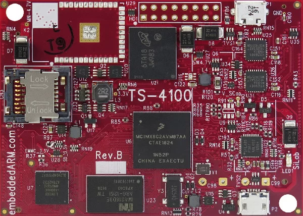 TS-4100 – A i.MX6 UL (UltraLite) Bases Hybrid SBC With FPGA And Programmable ZPU Core