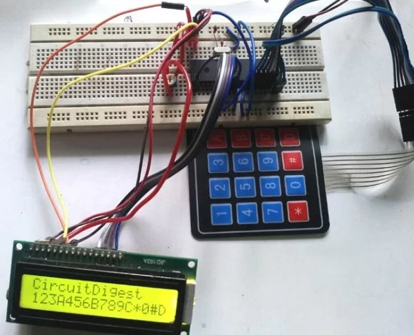 4x4 Matrix Keypad Interfacing using PIC Microcontroller
