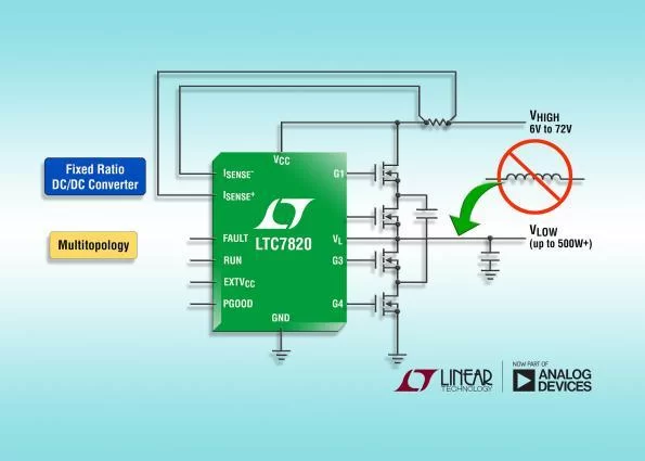 Linear applies switched-capacitor step-down topology for inductor-less
