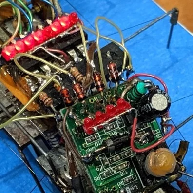BugBot-microcontroller-and-muscle-wire-detail-2019-Maker-Faire-Bay-Area-thumb