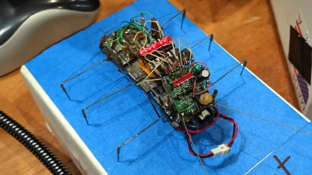 MUSCLE WIRE BUGBOT AND A RASPBERRY PI ANDROID WITH ITS EYE ON YOU AT MAKER FAIRE