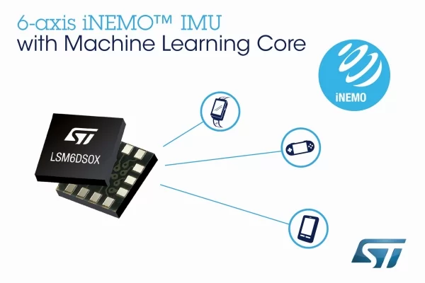 STMICROELECTRONICS LSM6DSOX INERTIAL MEASUREMENT UNIT (IMU), WITH MACHINE LEARNING CORE