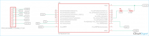 Circuit Diagram for Nuvoton N76E003 Microcontroller LED Dimming