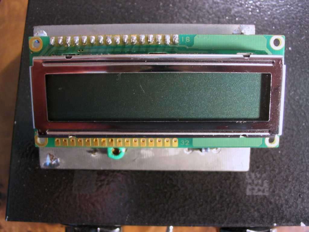 LCD and connected by a 16 pin cable