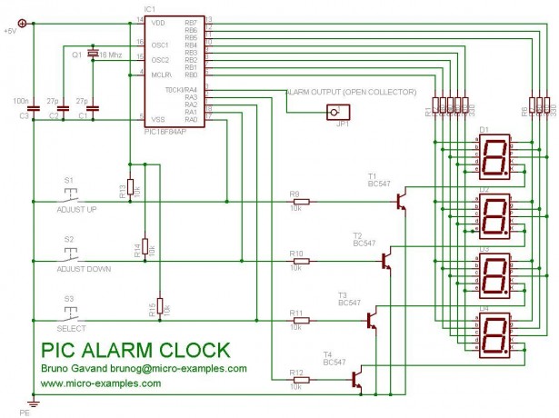 Schematic A Alarm Clock