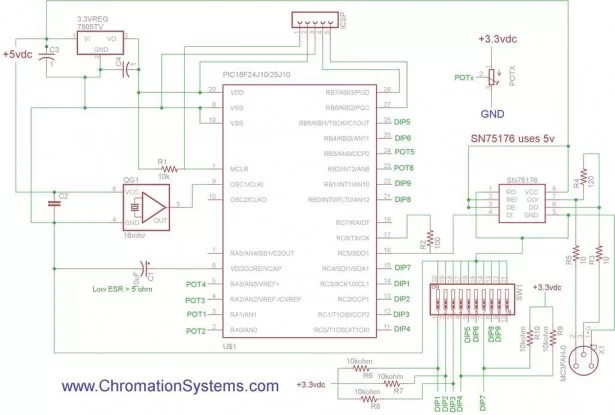 Schematic DMX Transmitter