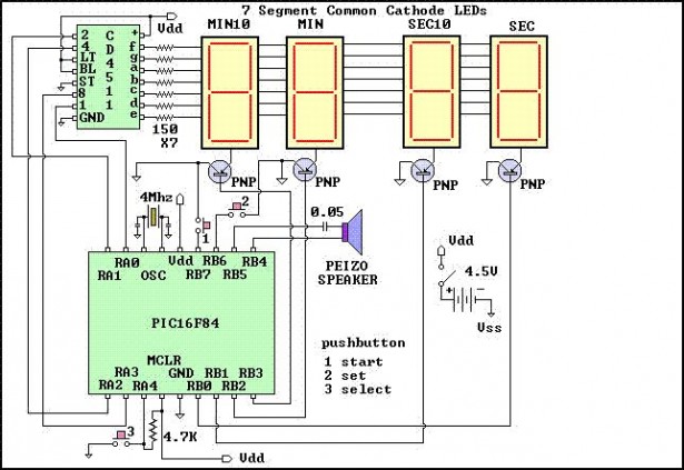 Schematic Darkroom Timer