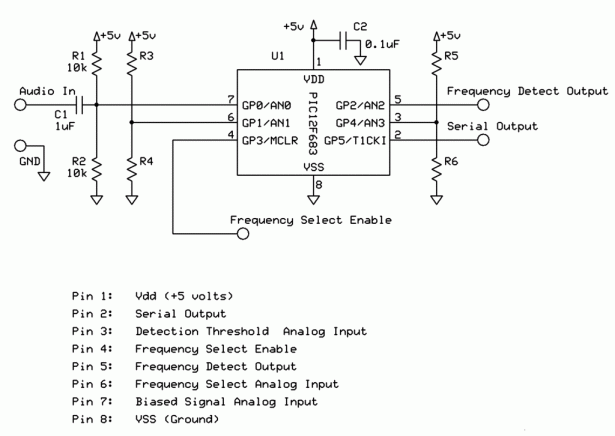 Schematic Frequency Detector