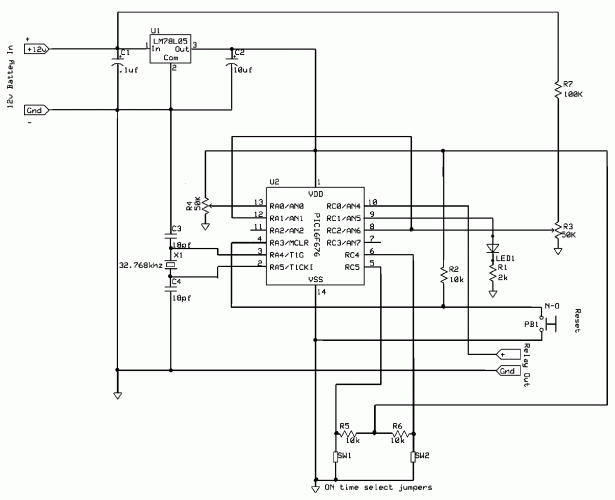 Schematic Grid Powered Battery Charger