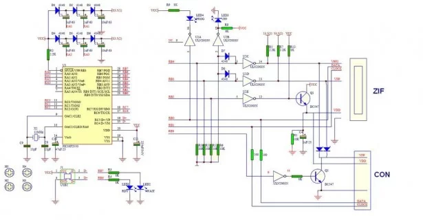 Schematic USB PIC PROGRAMMER