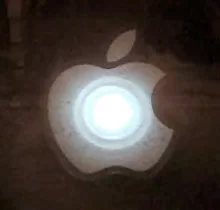 Throbbing Apple Logo Sticker