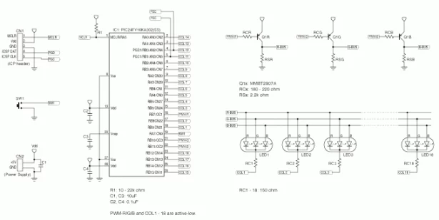 schematics of  Aurora mini 18