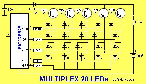 20 LED BADGE