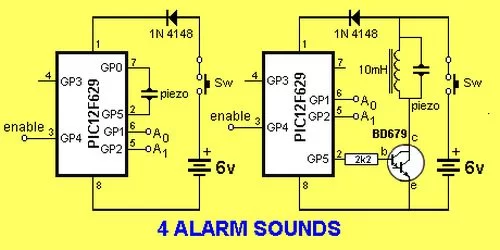 4 ALARM SOUNDS