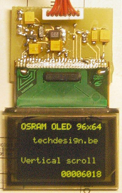 OLED module interface