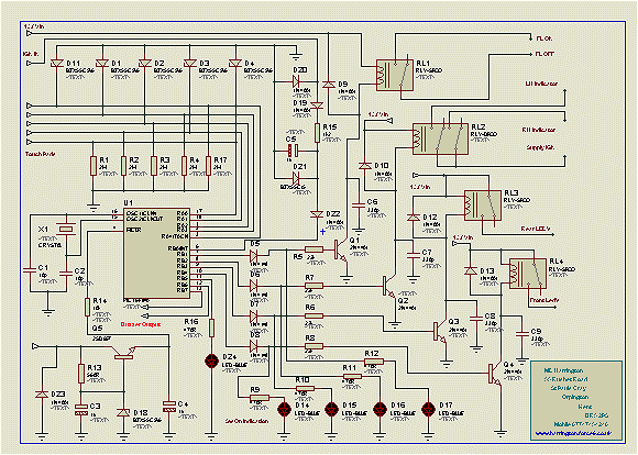 Schematic Touch Sensitive switches