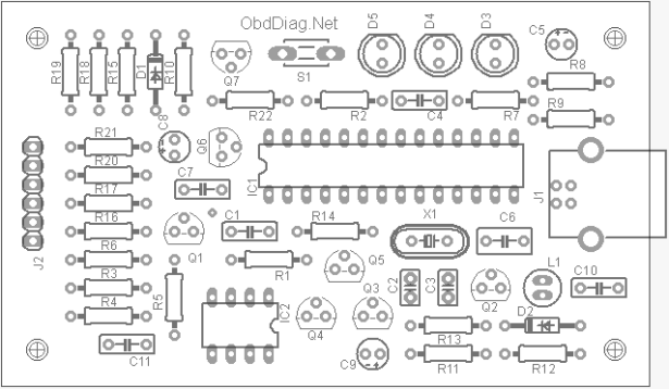 Pickit 2 component layout