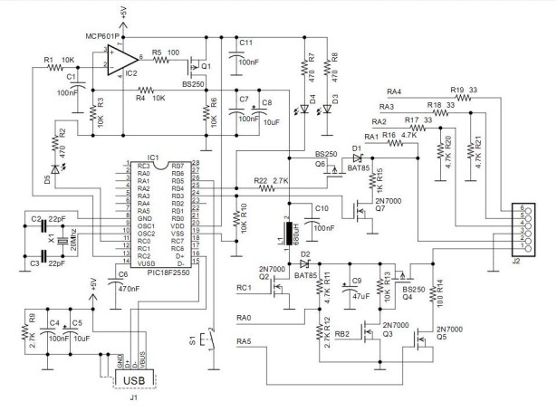 Schematic PICkit 2