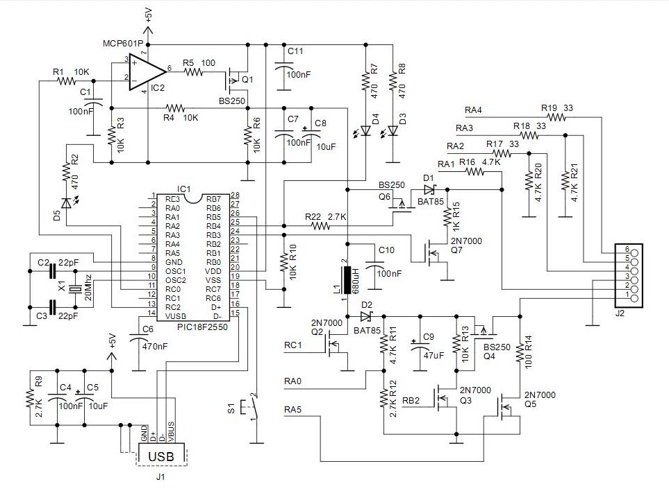 usb eeprom programmer circuit diagram