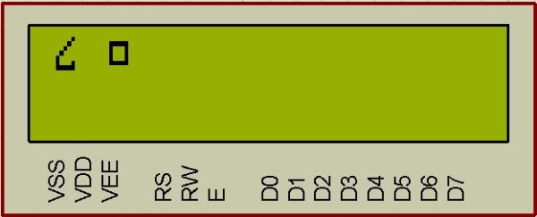 Display custom characters on LCD using PIC16F84A