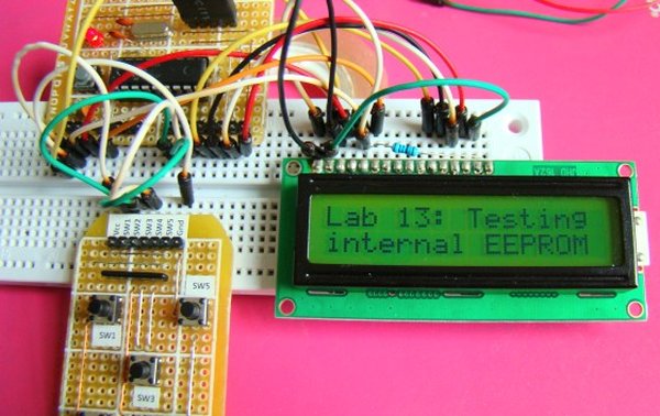 PIC16F84A internal EEPROM