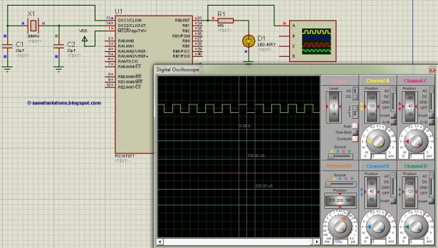 PIC16F877 timer0 schematic
