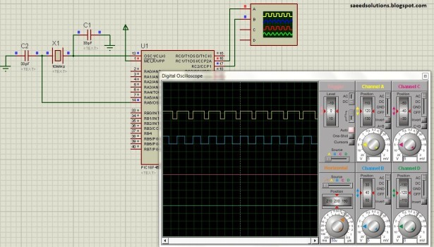 PIC18F452 PWM schematic