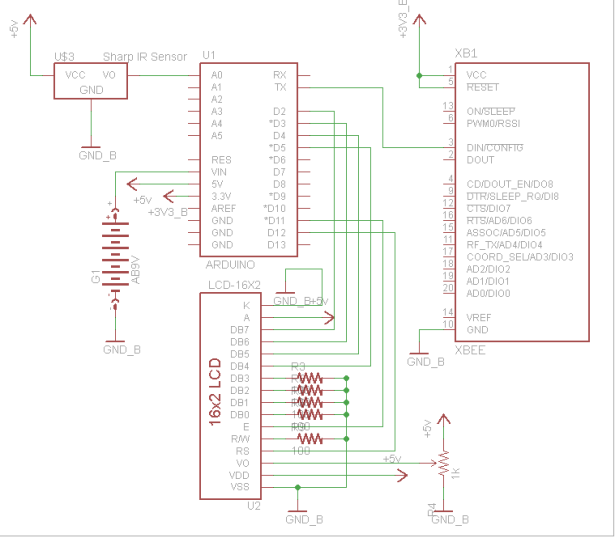 Wireless Sensor Motor Control schematic