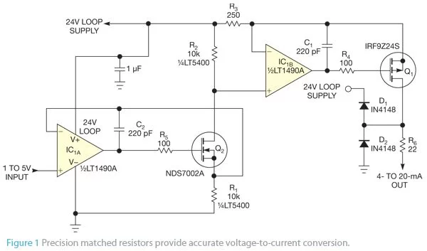 Convert 1 to 5V signal