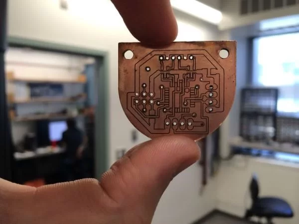 Double sided PCBs with a laser cutter
