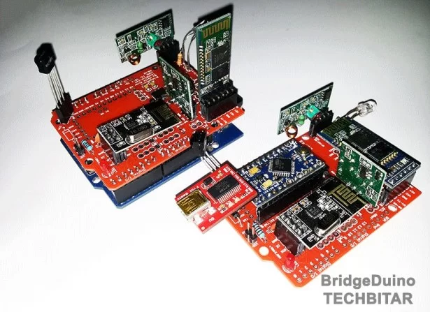 BridgeDuino A wireless Arduino HUB and shield