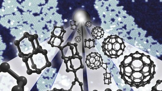 Buckyballs and diamondoids combined to create molecule sized diode