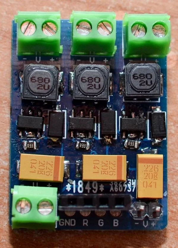 Building a 3 channel high power RGB LED driver