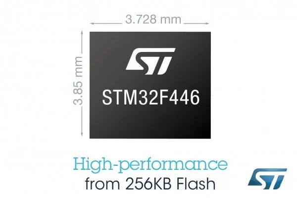 The STM32F446 from STMicroelectronics