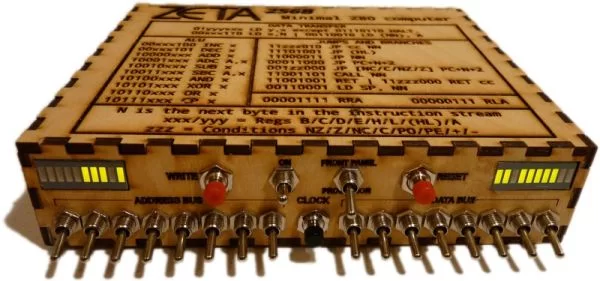 The Zeta minimal Z80 toggle switch computer