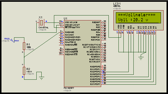 from where we can select digital voltmeter in proteus 8