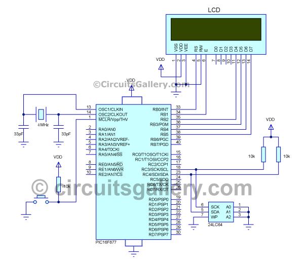 How to Interface I2C External EEPROM 24LC64 to PIC Microcontroller1