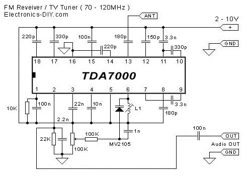 TDA7000 FM Receiver TV Tuner  Aircraft Receiver