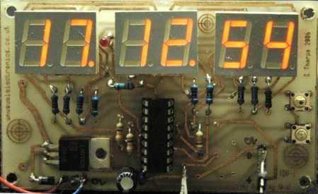 Time Display unit for a GPS module